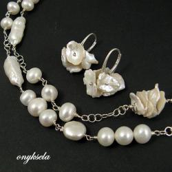 perłowy,niebanalny - Komplety - Biżuteria