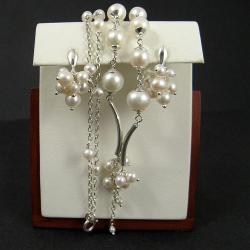 delikatny,lśniący,perłowy - Komplety - Biżuteria