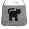Na ramię kocia torba,kot,czarny,mała torebka